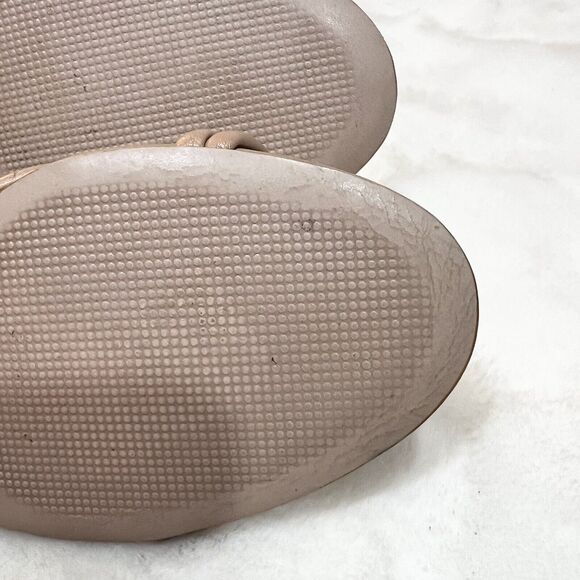 Schutz Princey Leather Sandals Shoes Block Heels Women’s 10 B True Beige Tan - Picture 10 of 11